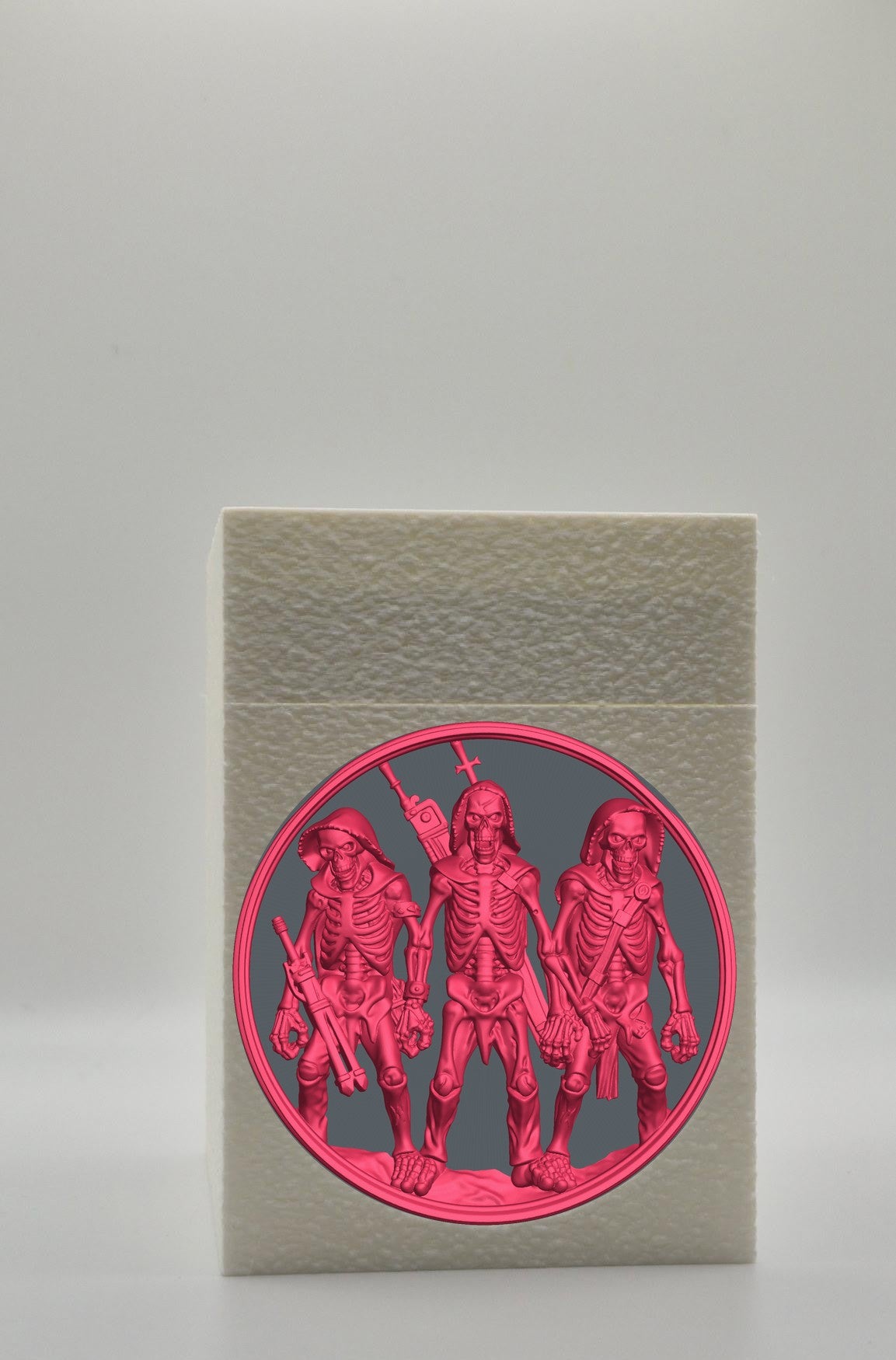 Skeleton Army Card Box — White