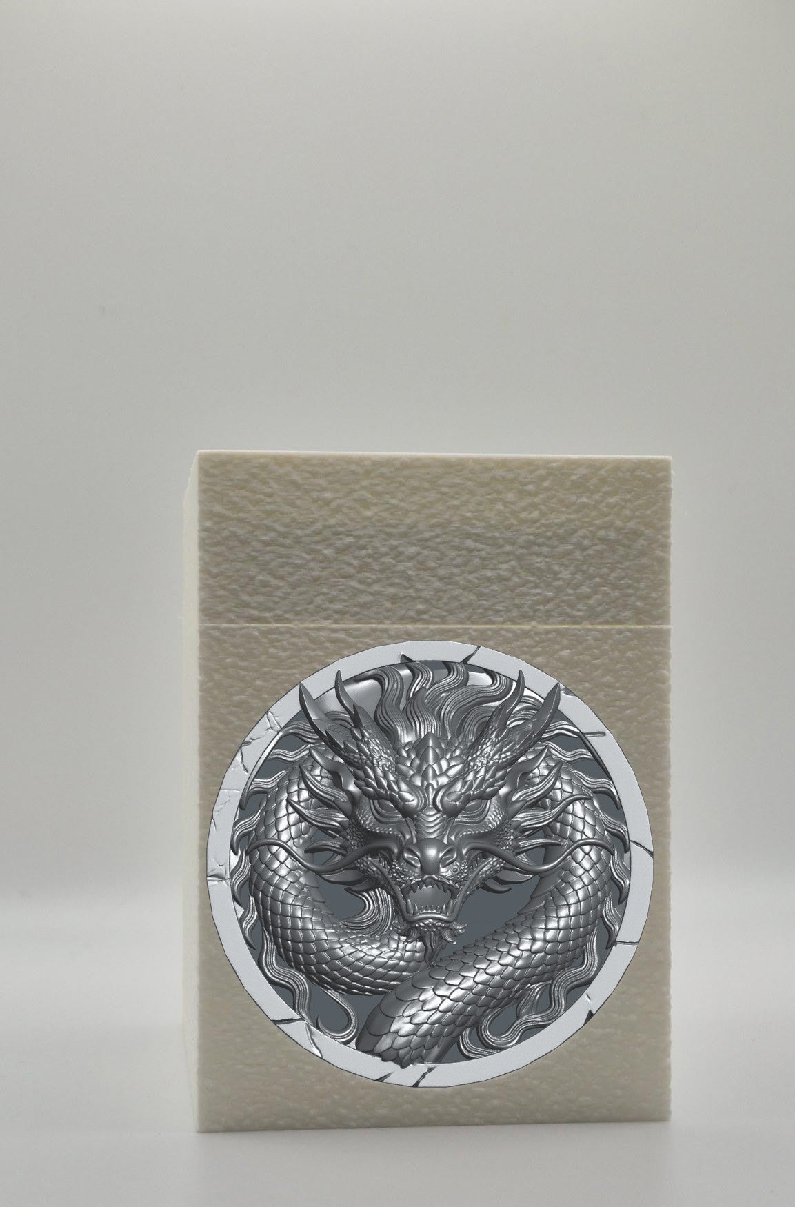 Dragon Card Box — White