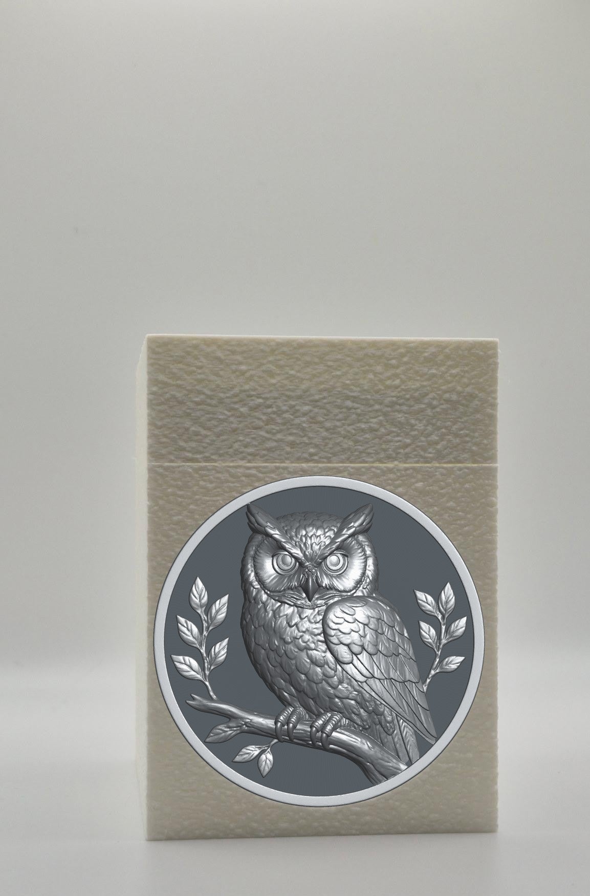 Owl Card Box — White