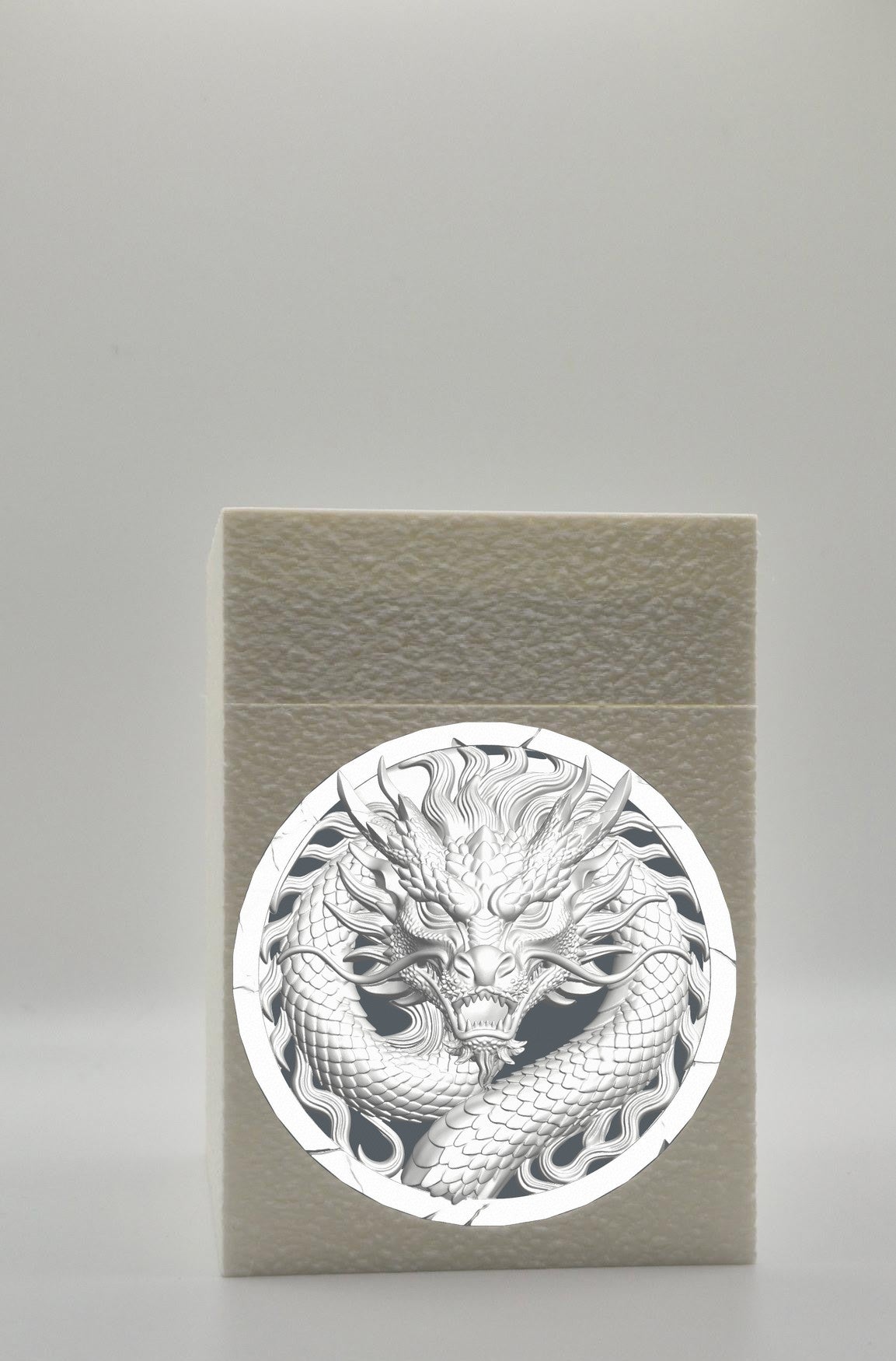 Dragon Card Box — White