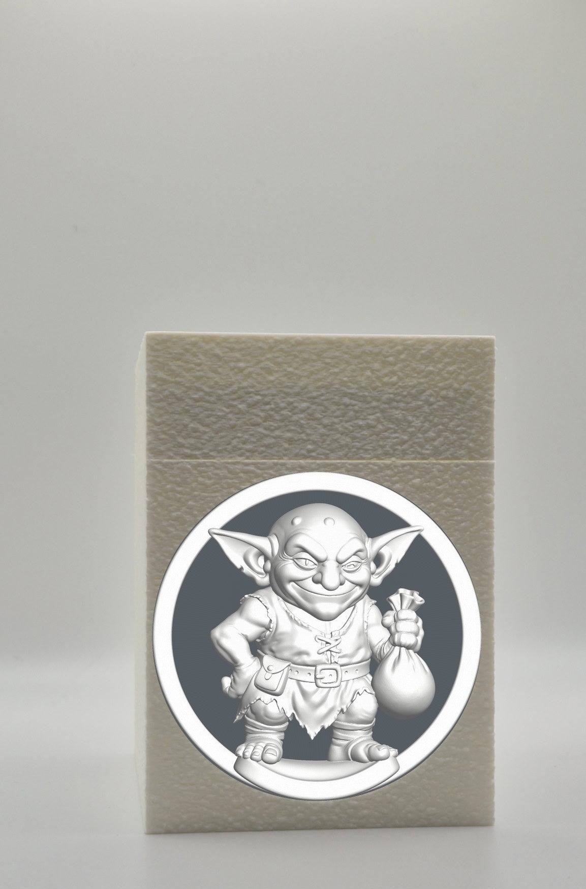 Greedy Goblin Card Box — White