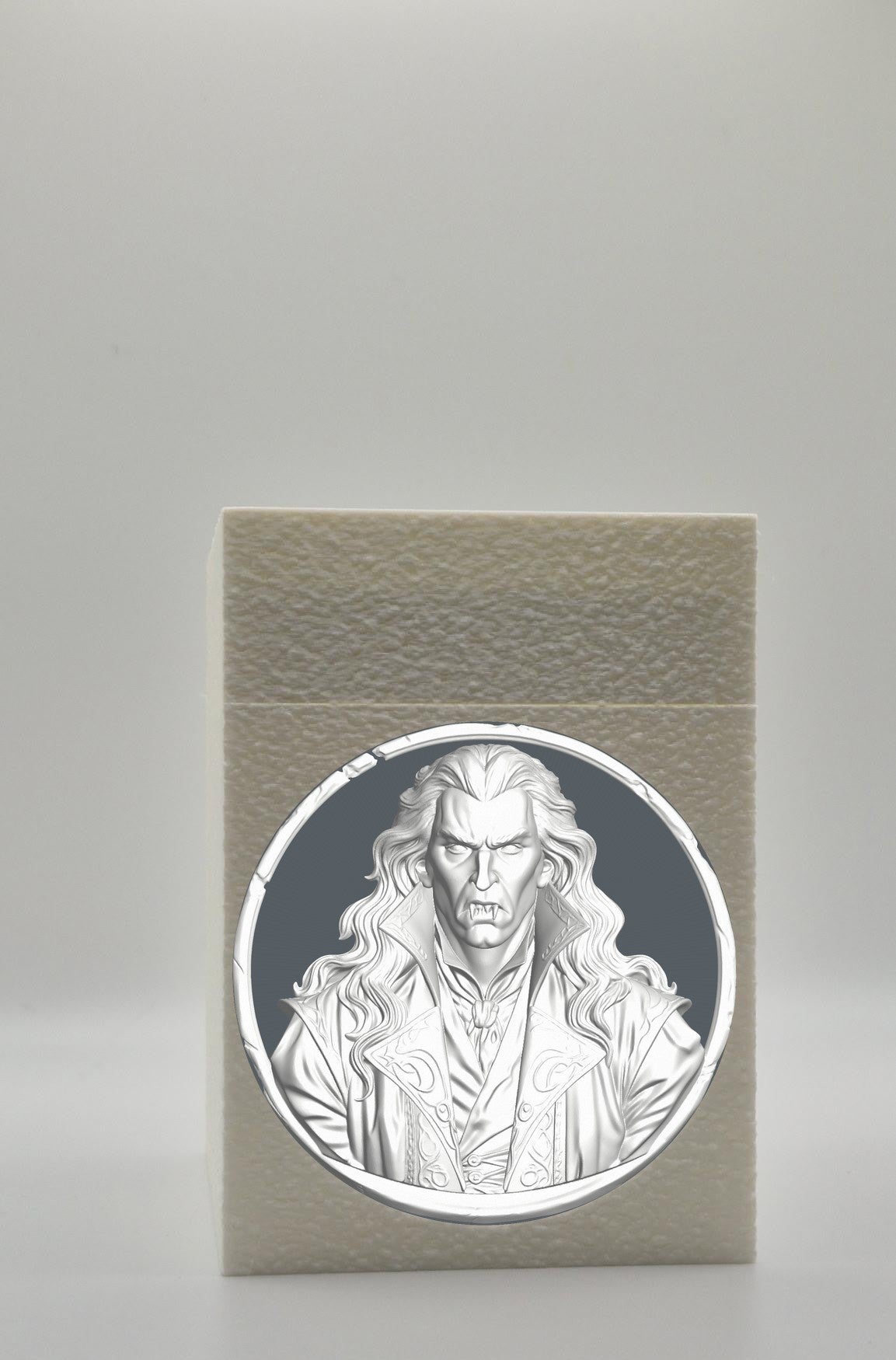 Gothic Vampire Card Box — White