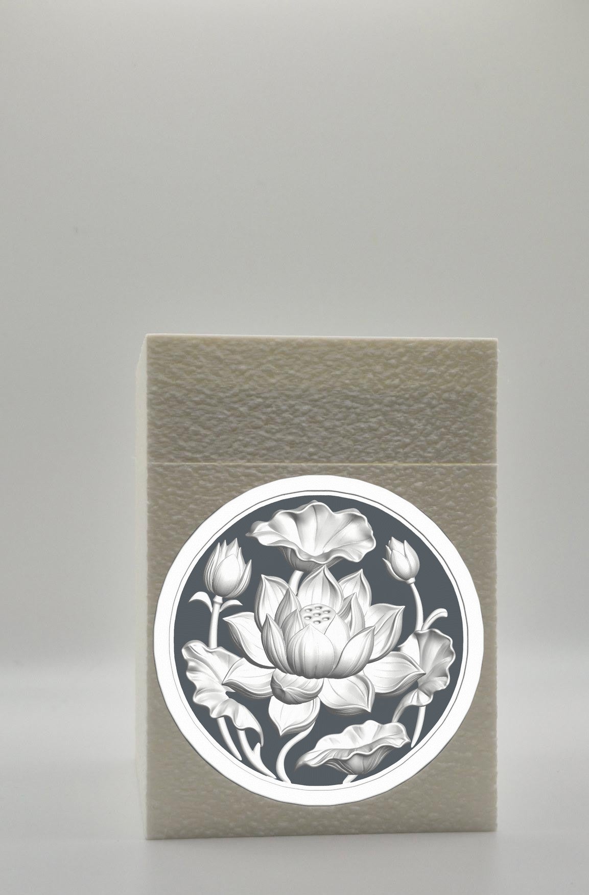 Lotus Card Box — White