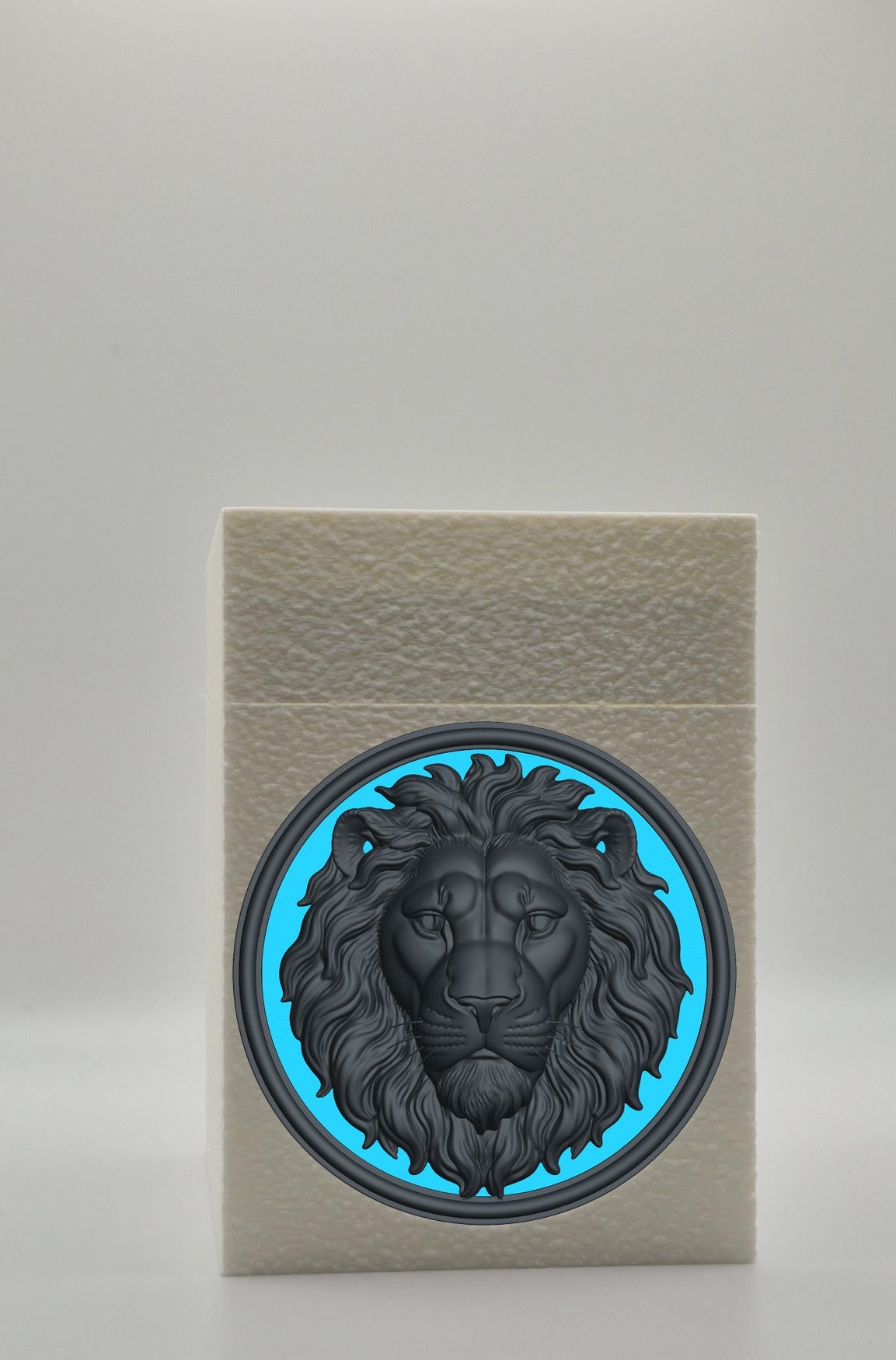 Lion Card Box — White