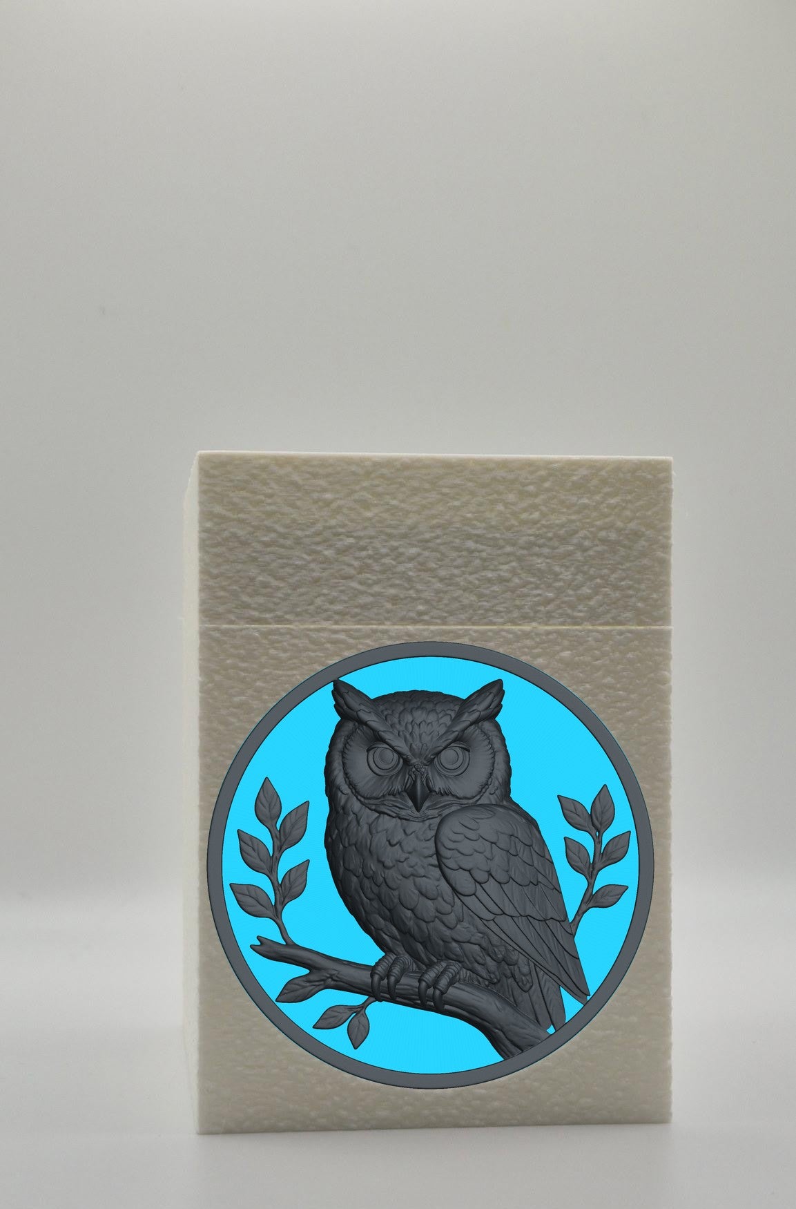 Owl Card Box — White
