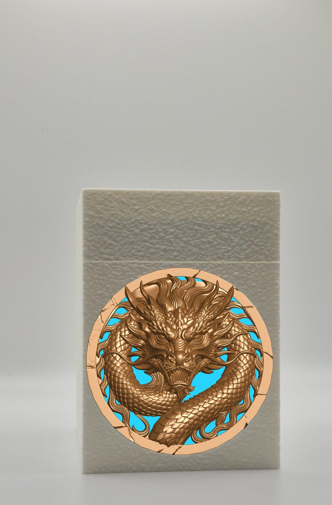 Dragon Card Box — White