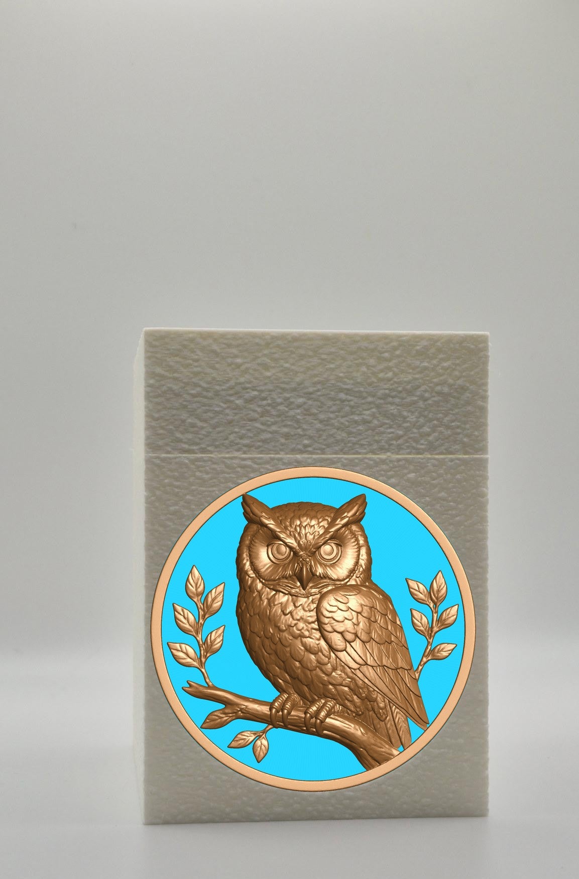 Owl Card Box — White