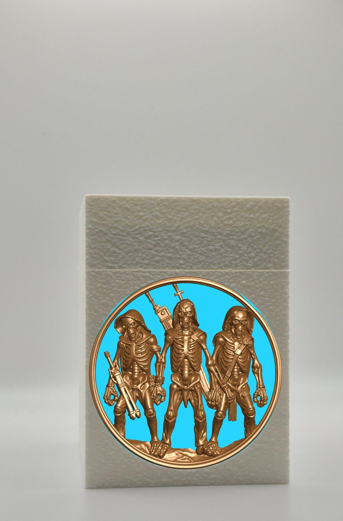 Skeleton Army Card Box — White
