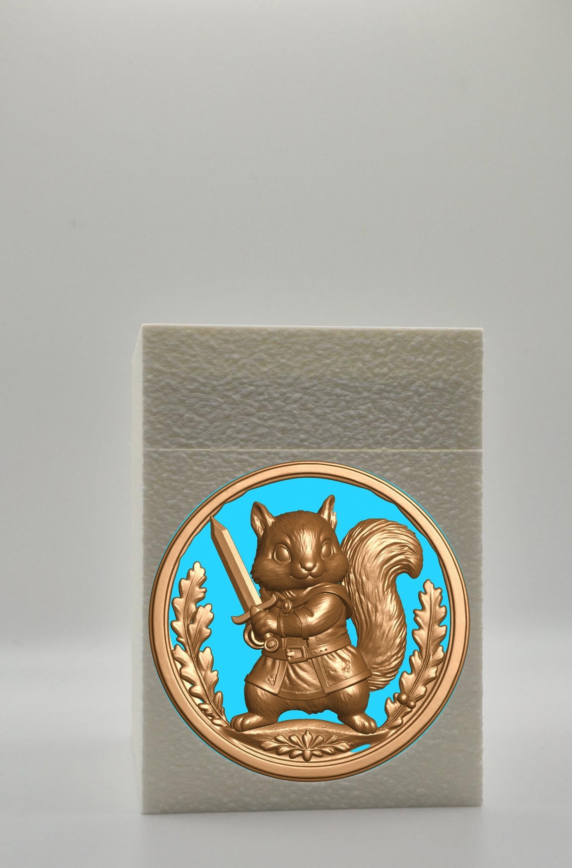 Squirrel Card Box — White
