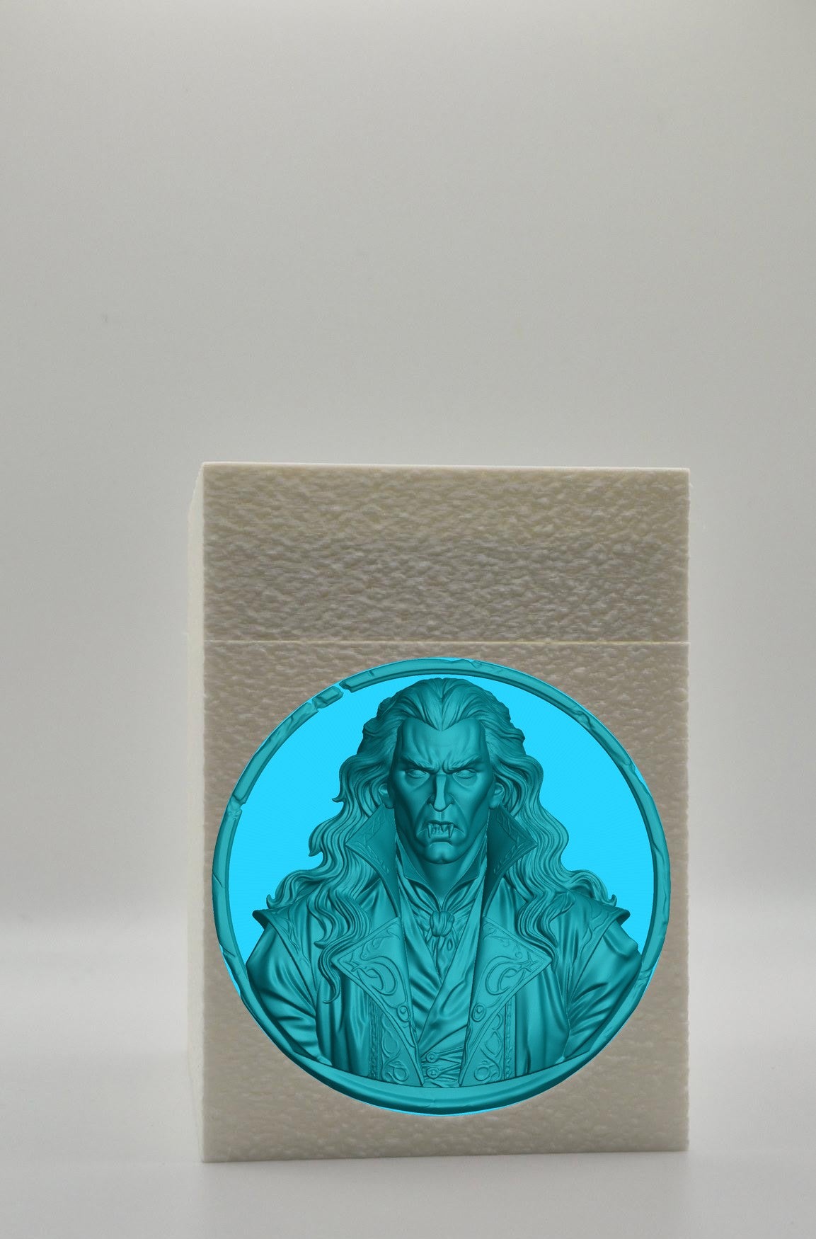 Gothic Vampire Card Box — White