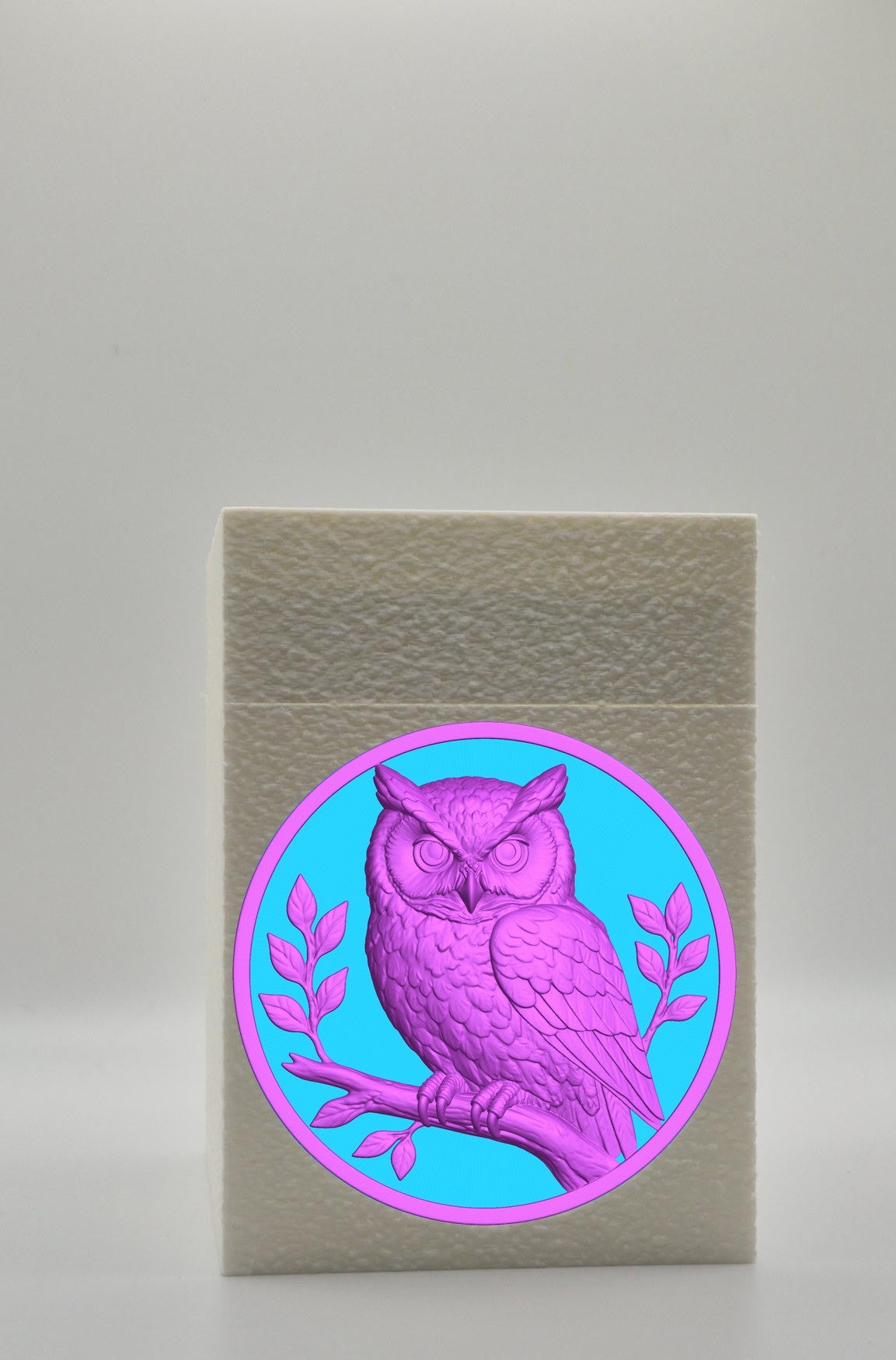 Owl Card Box — White