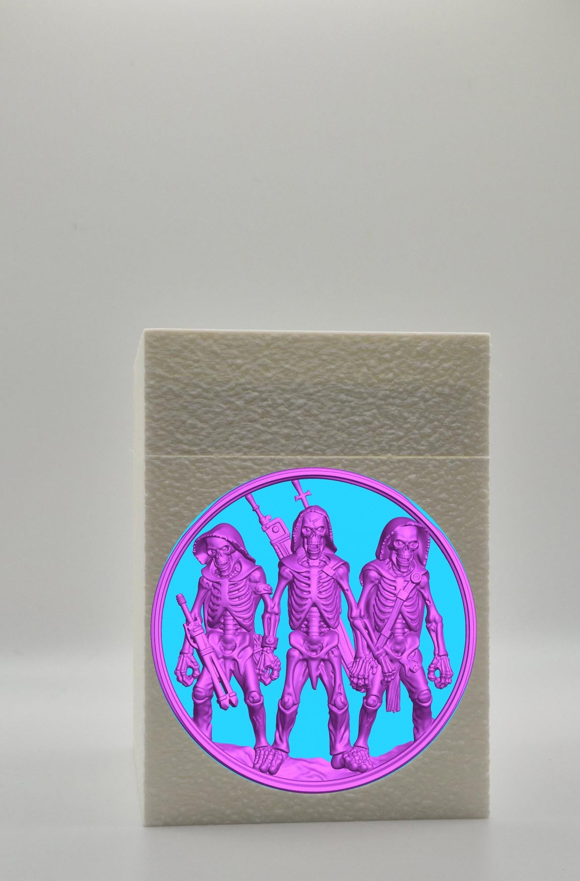 Skeleton Army Card Box — White