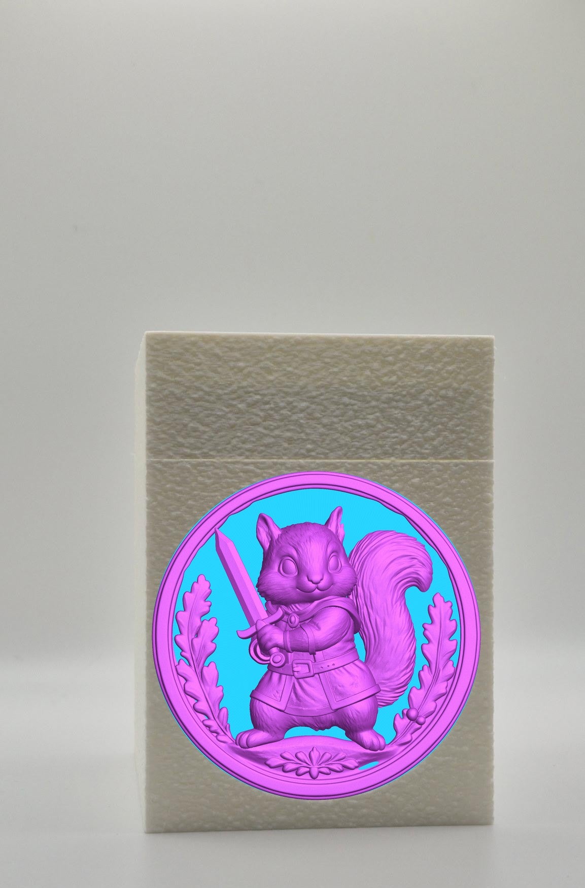 Squirrel Card Box — White