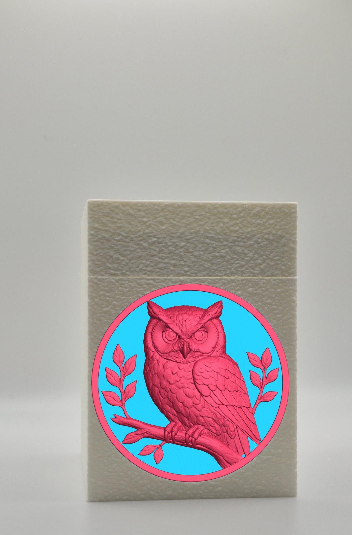 Owl Card Box — White