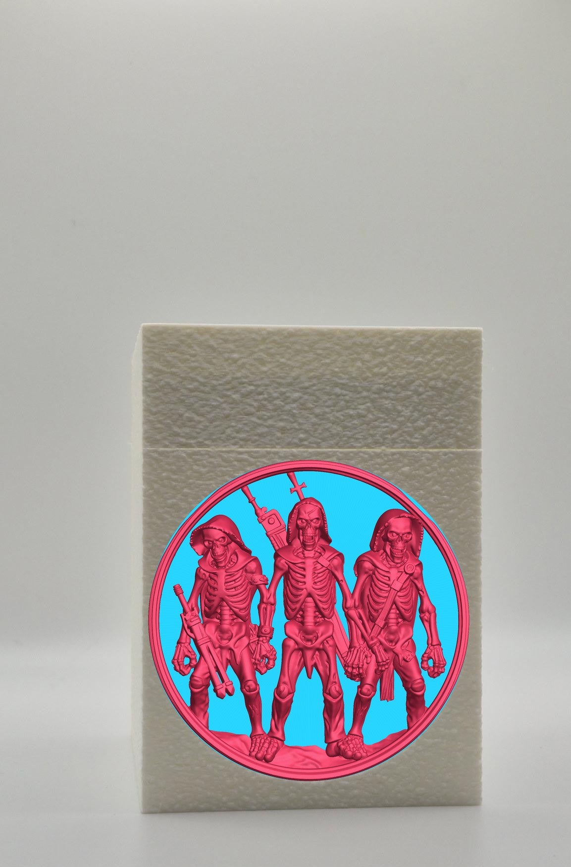 Skeleton Army Card Box — White