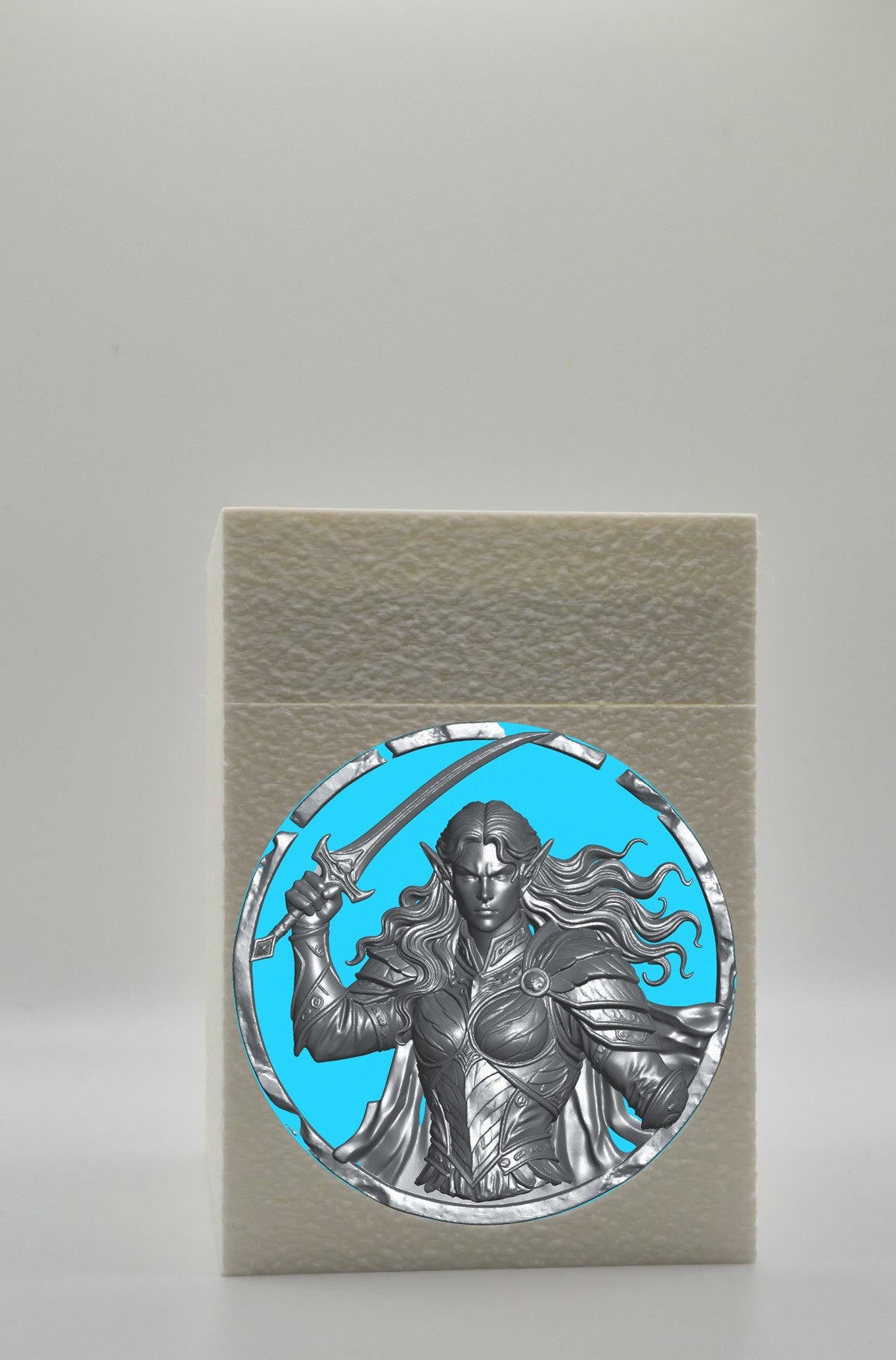 Elvish Warrior Card Box — White