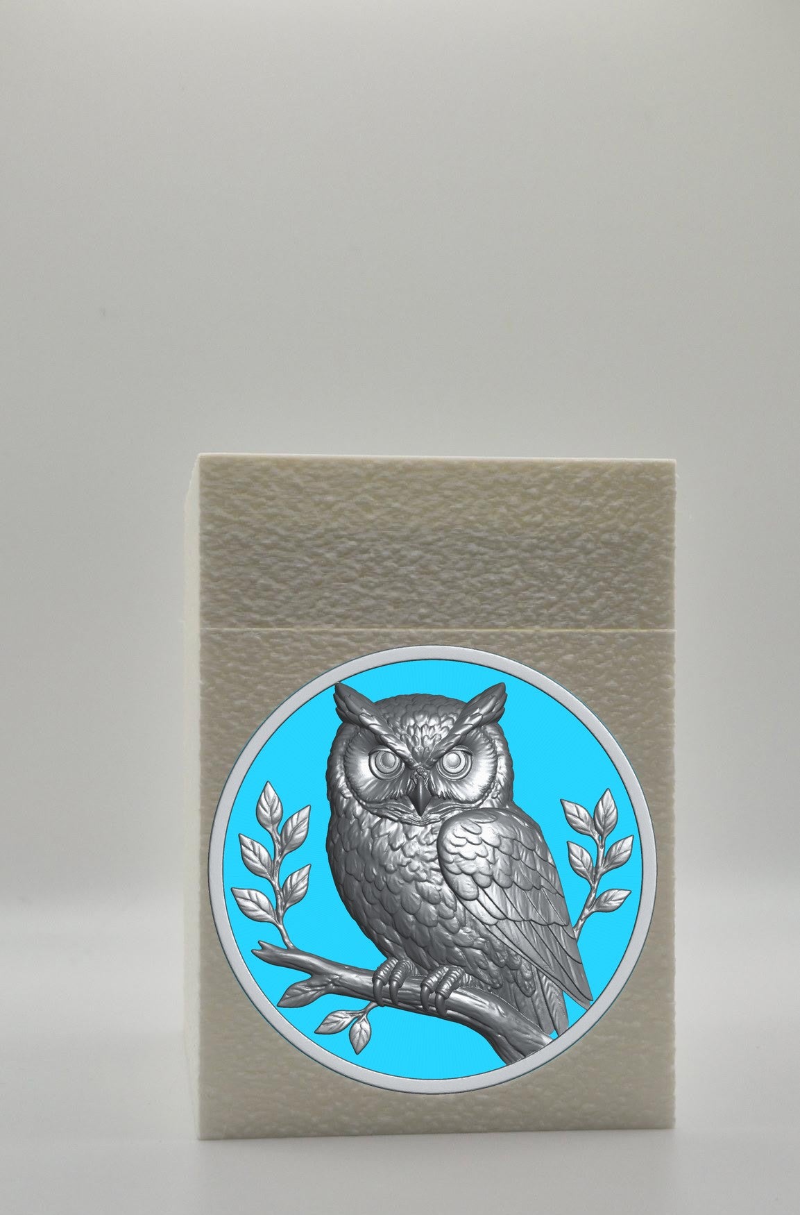 Owl Card Box — White