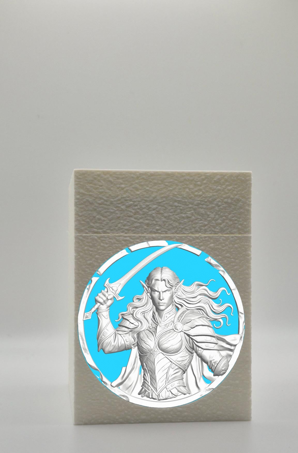 Elvish Warrior Card Box — White