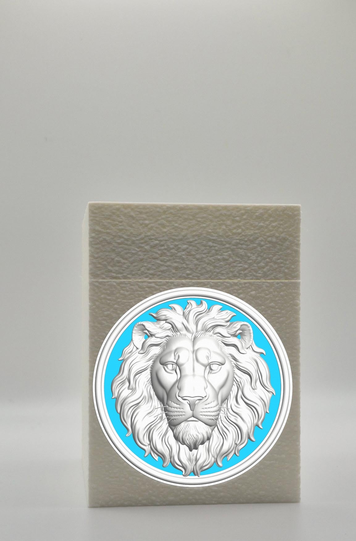 Lion Card Box — White