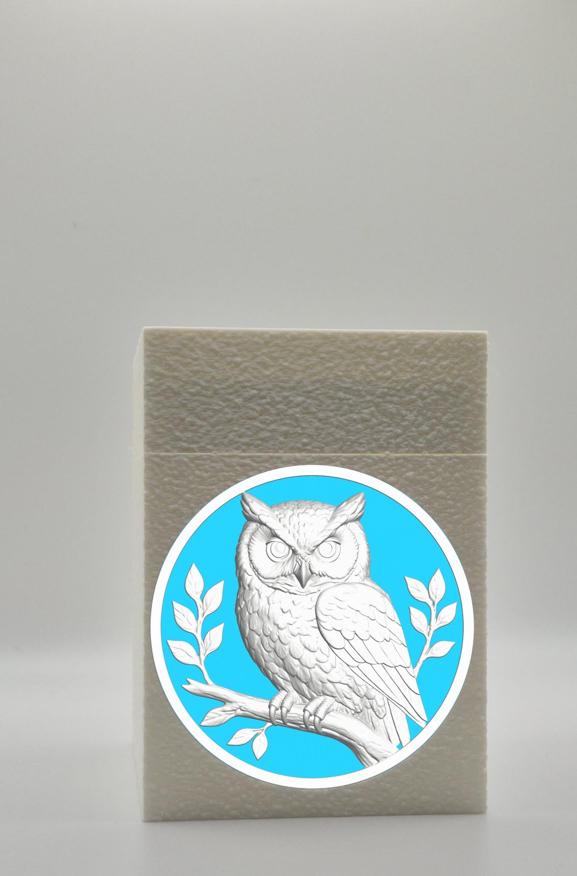 Owl Card Box — White