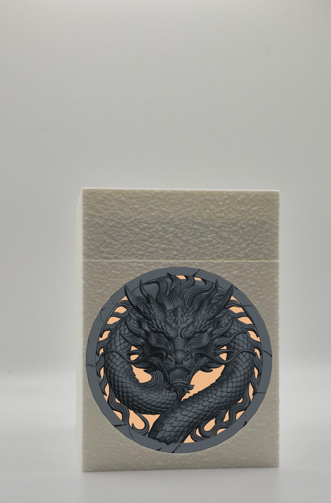 Dragon Card Box — White