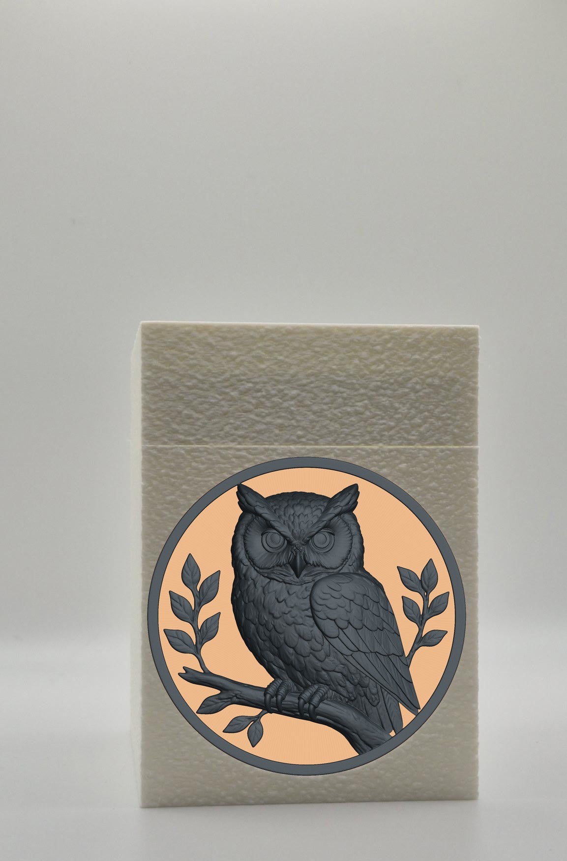 Owl Card Box — White