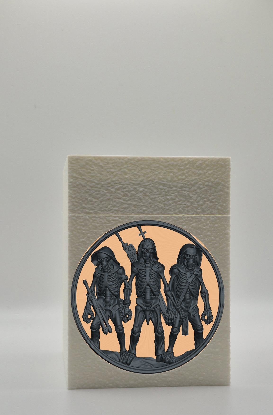 Skeleton Army Card Box — White