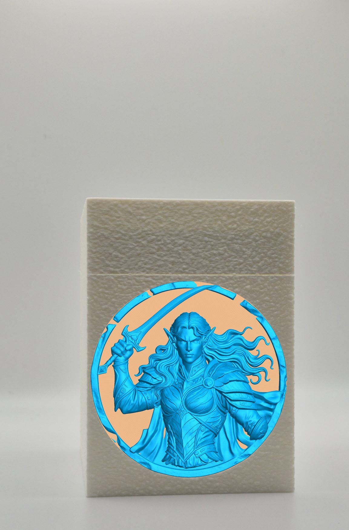 Elvish Warrior Card Box — White