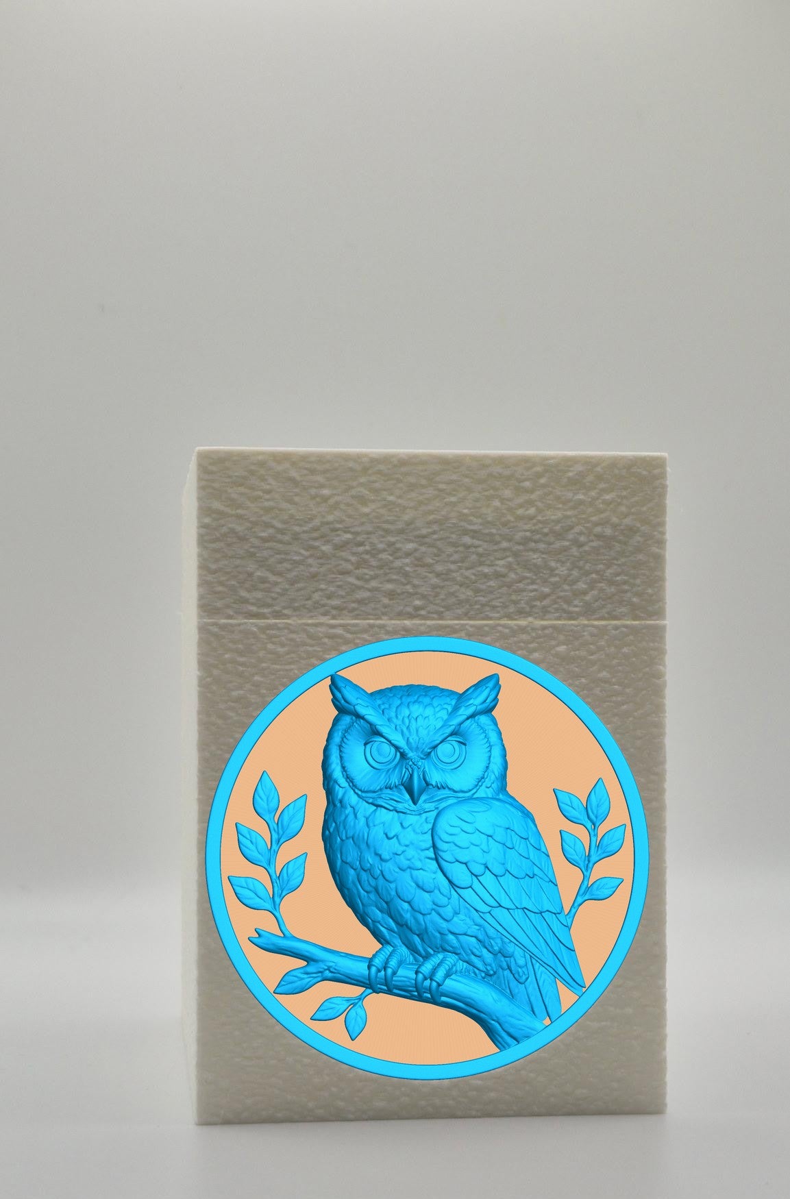 Owl Card Box — White