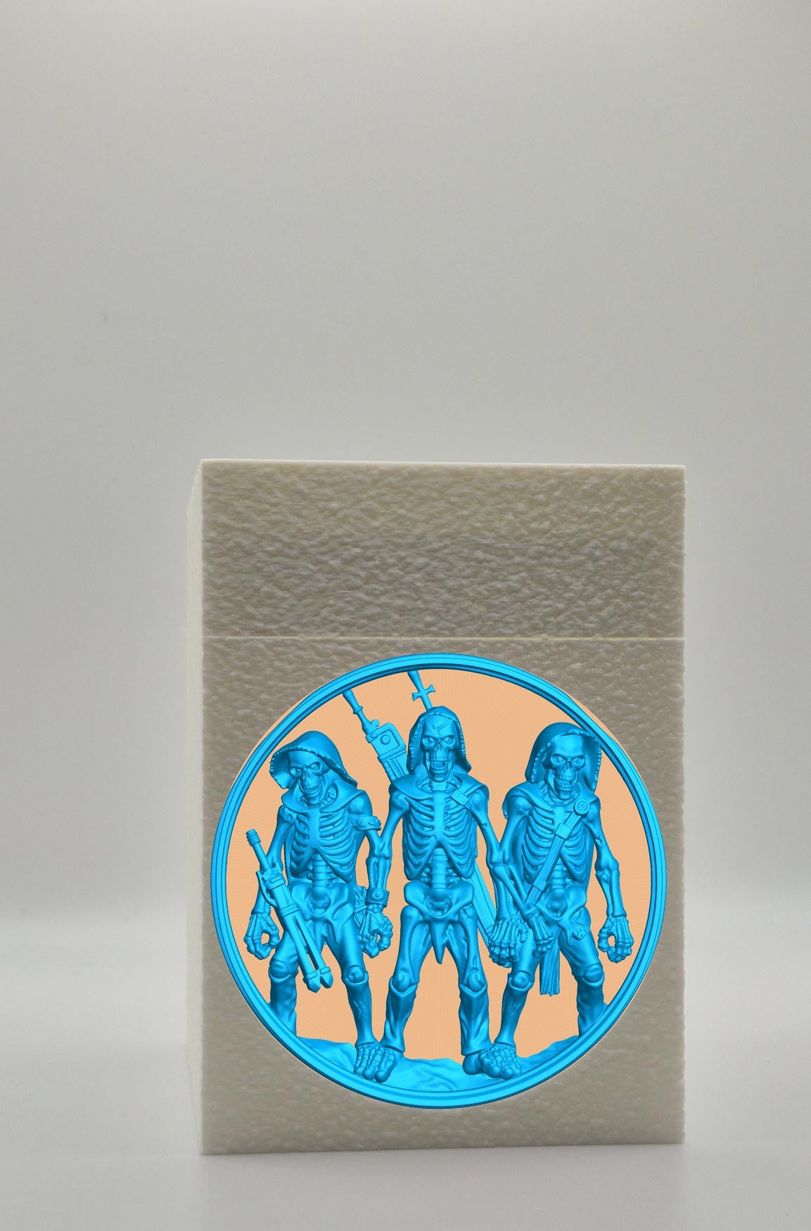 Skeleton Army Card Box — White