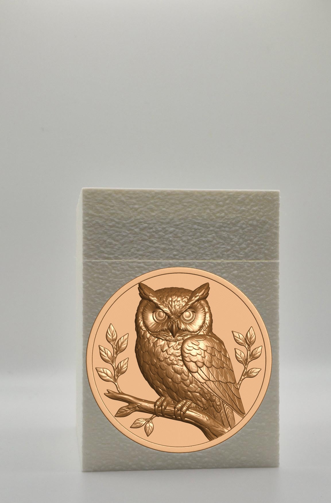 Owl Card Box — White