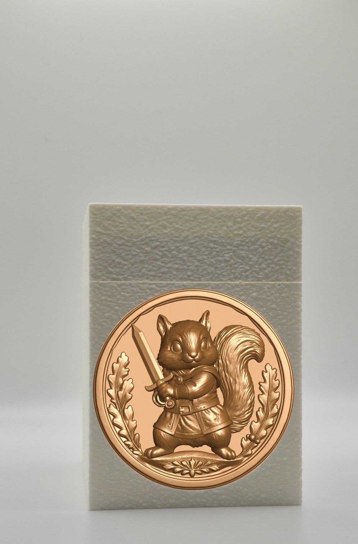 Squirrel Card Box — White