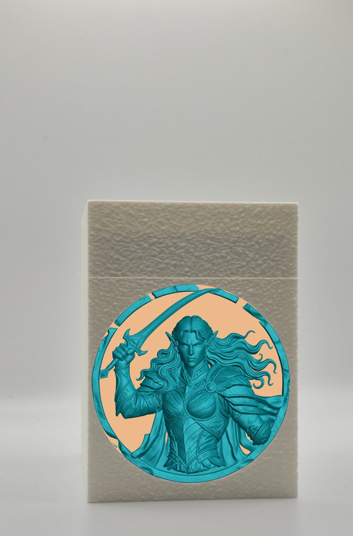 Elvish Warrior Card Box — White
