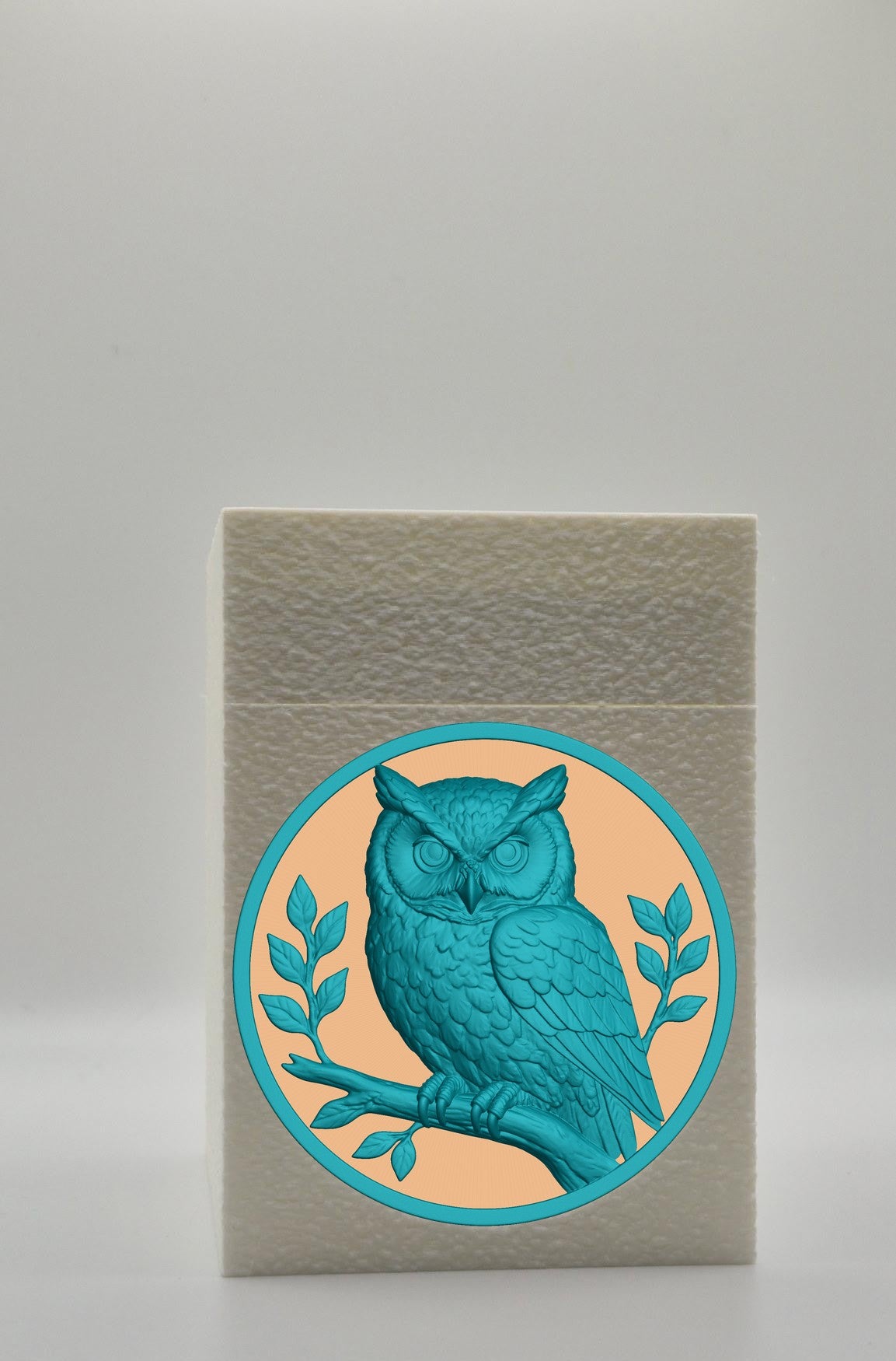 Owl Card Box — White