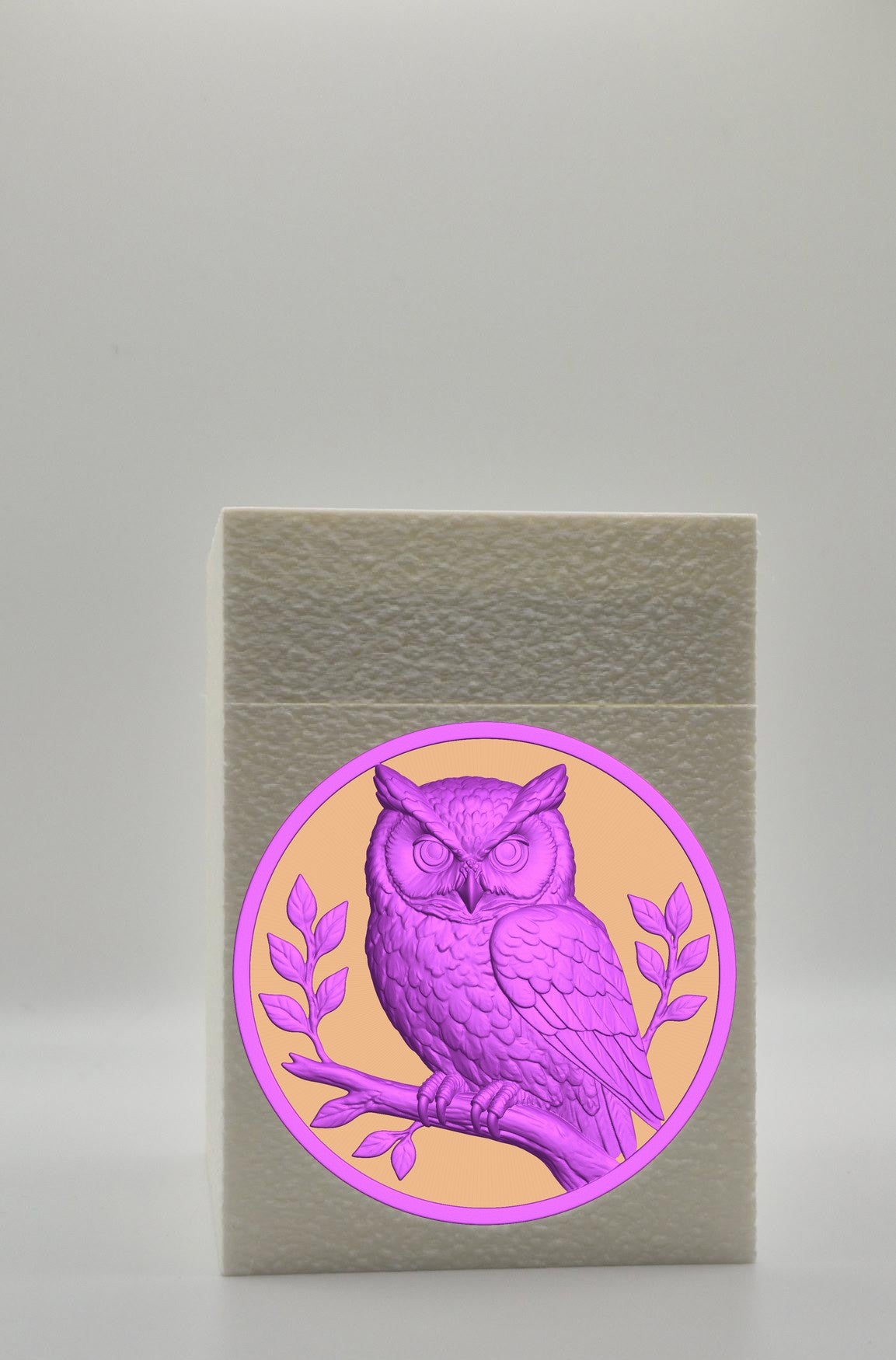 Owl Card Box — White