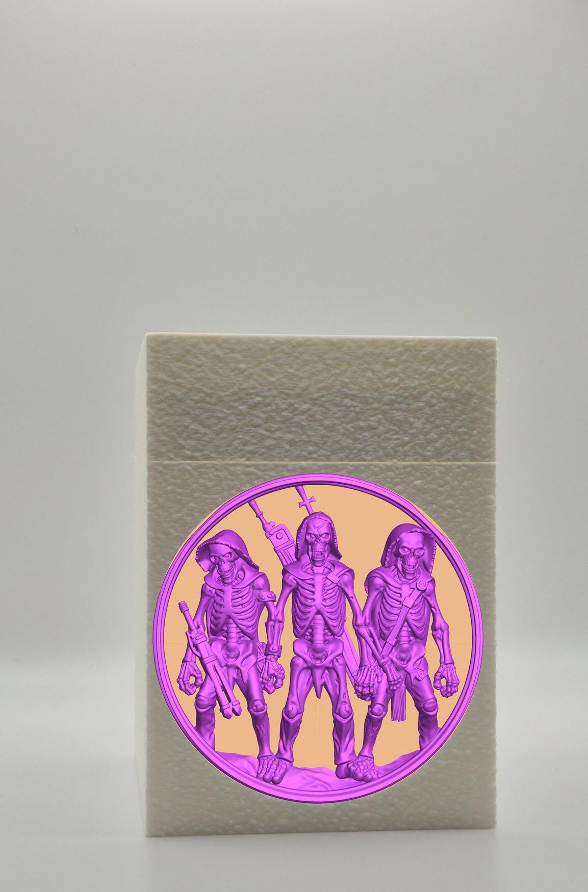 Skeleton Army Card Box — White