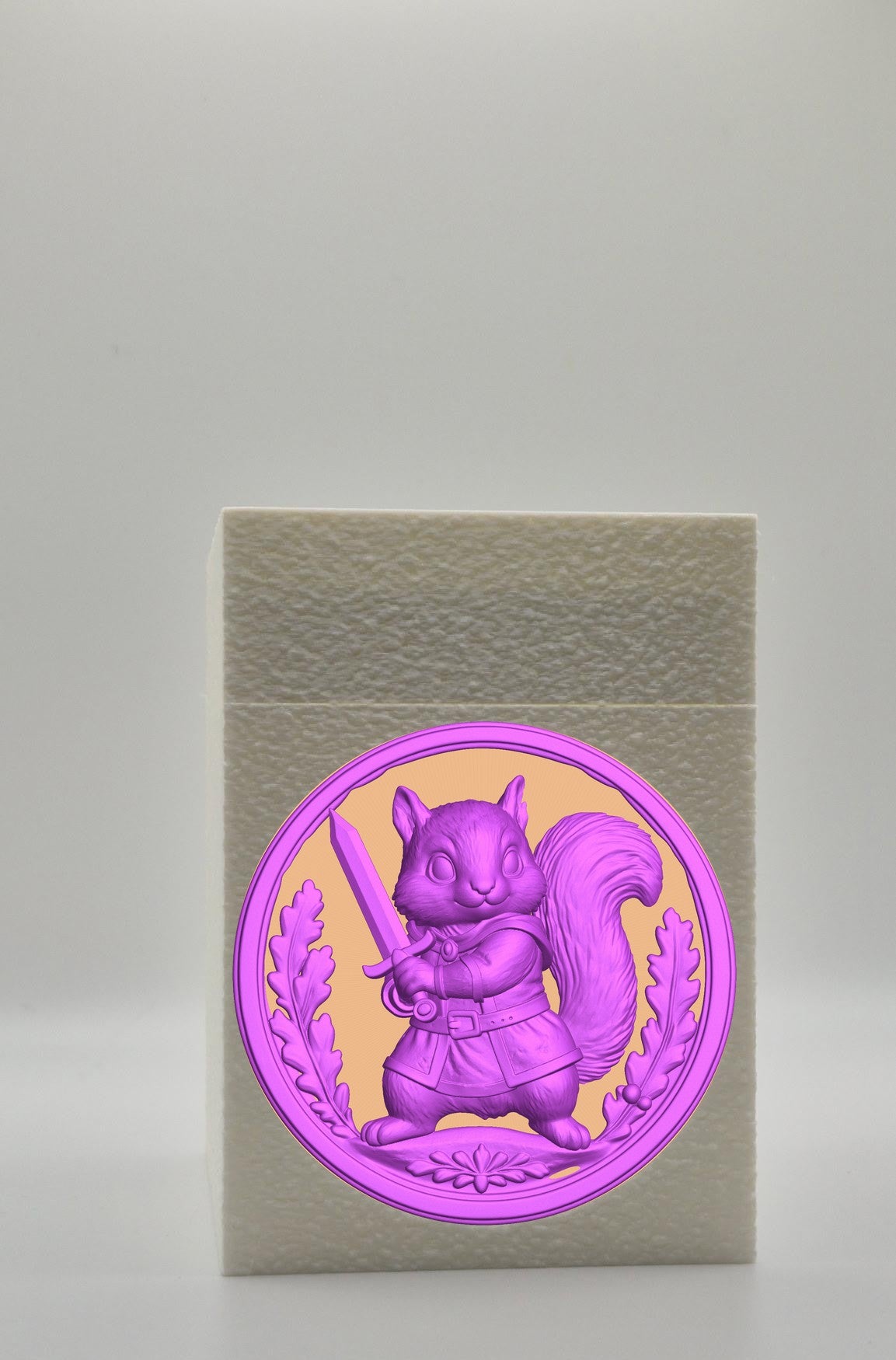 Squirrel Card Box — White