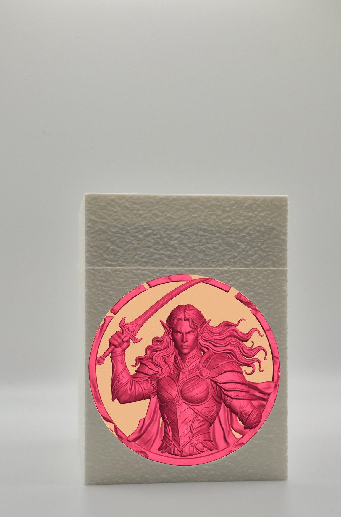 Elvish Warrior Card Box — White