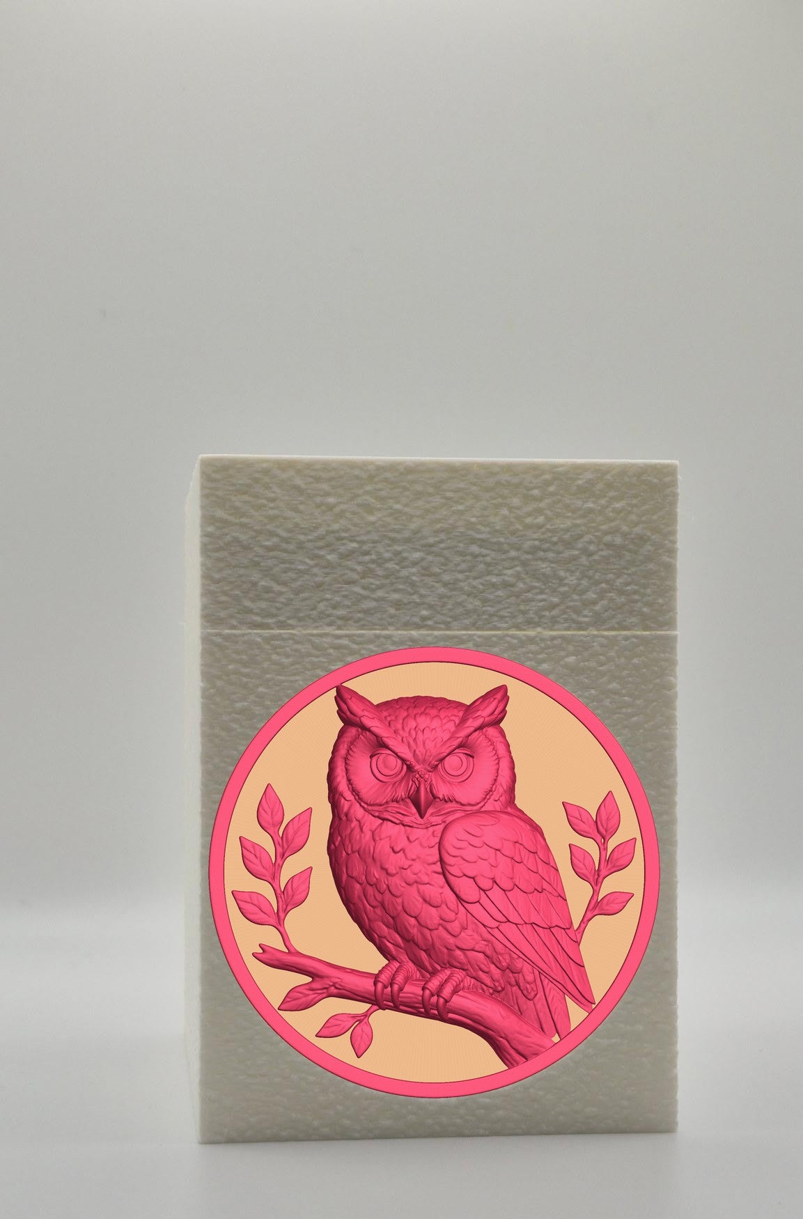 Owl Card Box — White