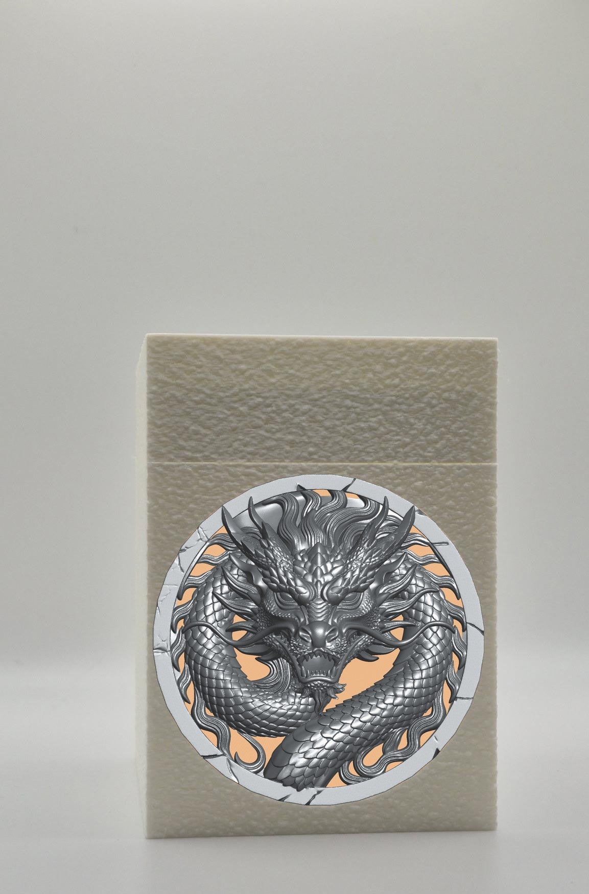 Dragon Card Box — White