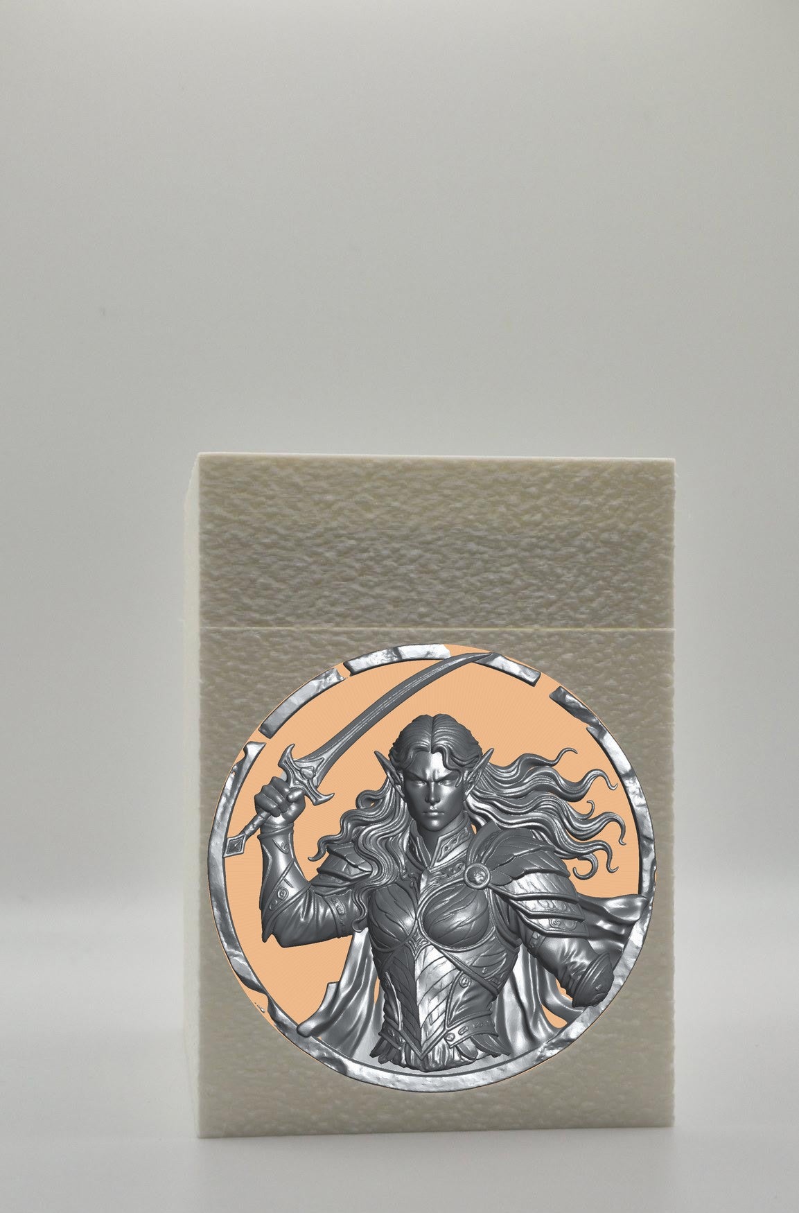 Elvish Warrior Card Box — White