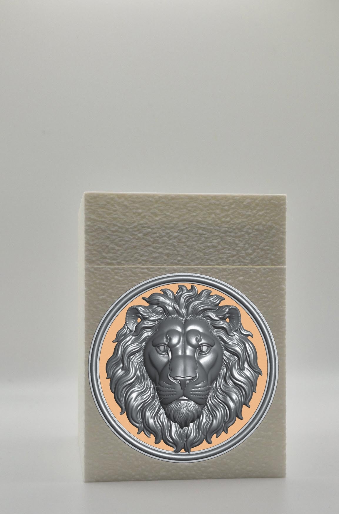 Lion Card Box — White