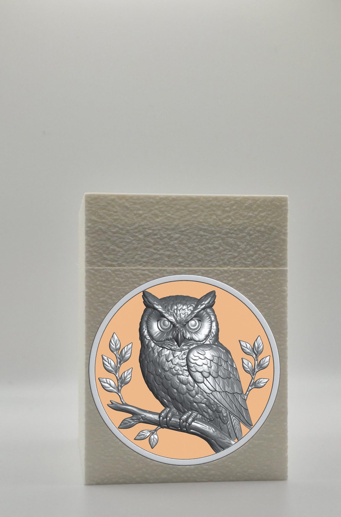 Owl Card Box — White