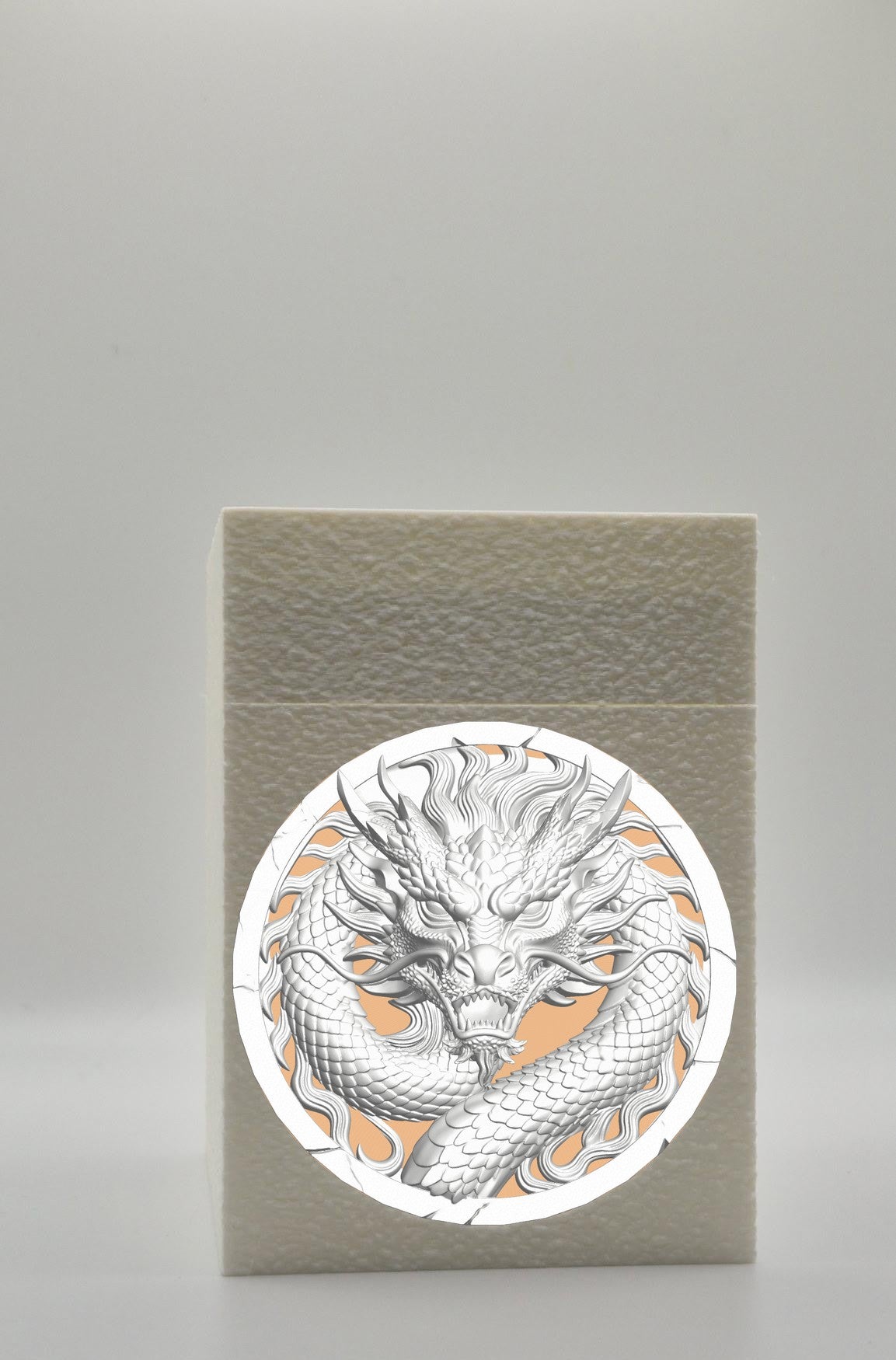 Dragon Card Box — White
