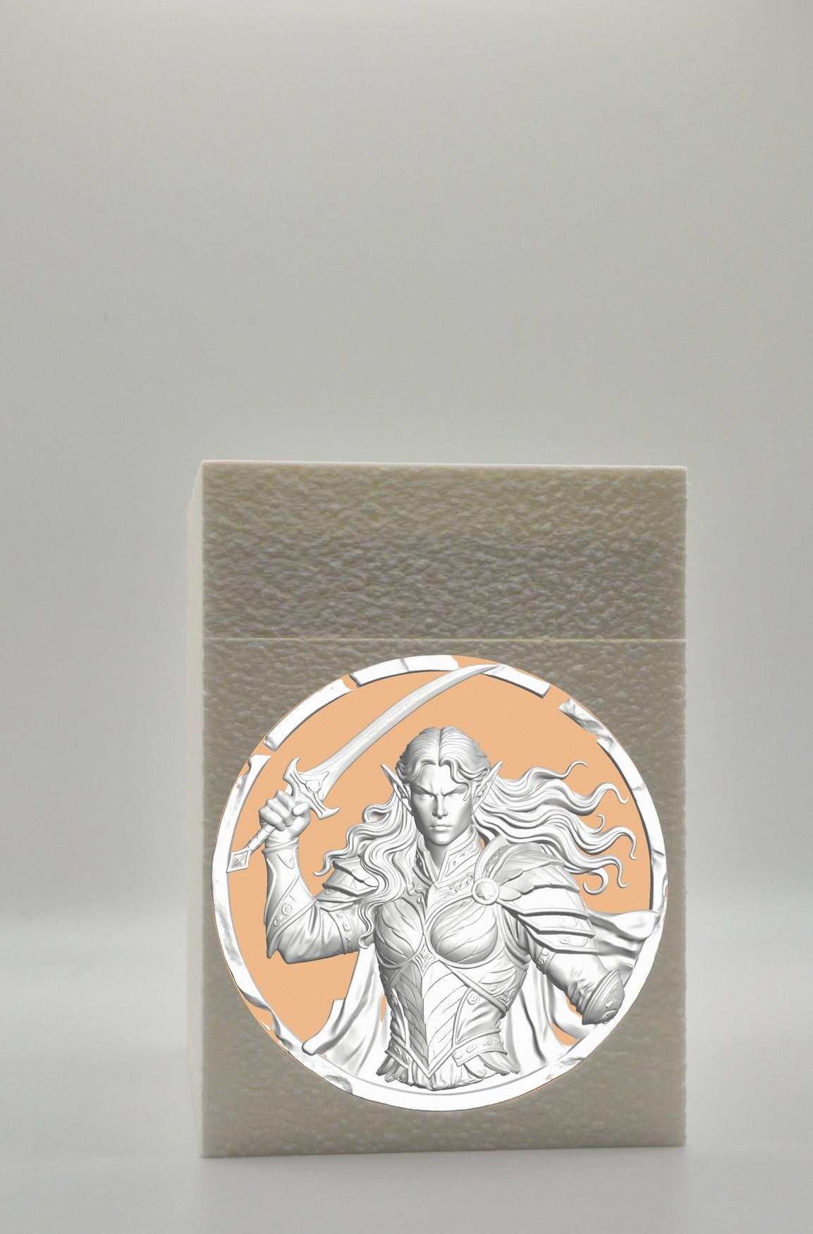 Elvish Warrior Card Box — White