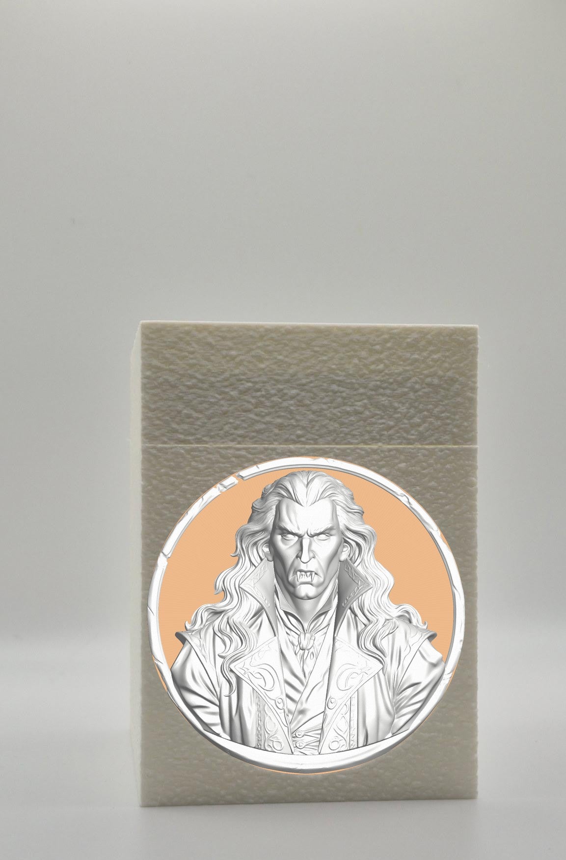 Gothic Vampire Card Box — White