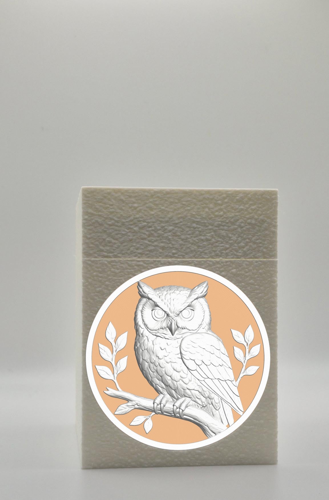 Owl Card Box — White