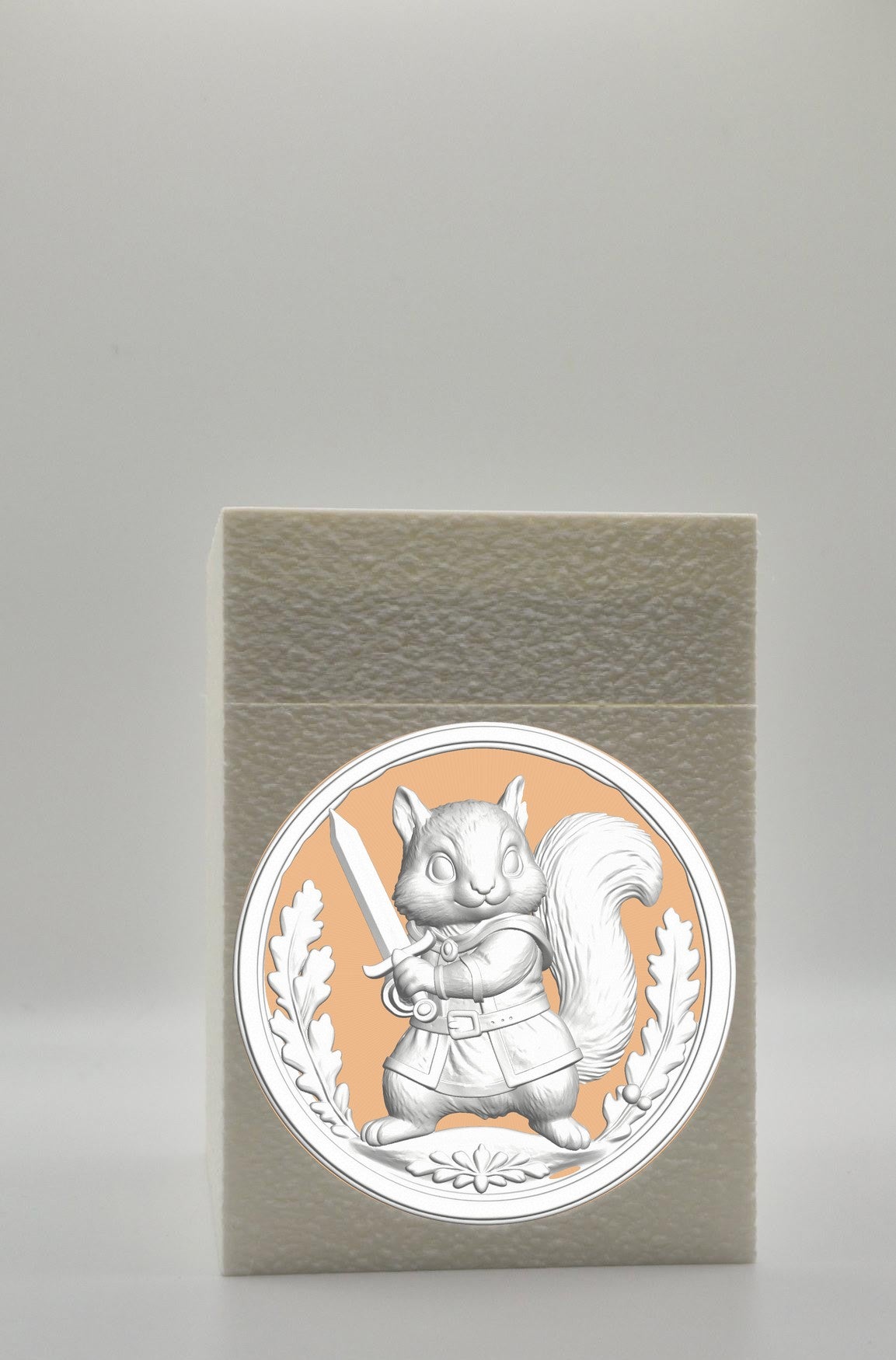 Squirrel Card Box — White