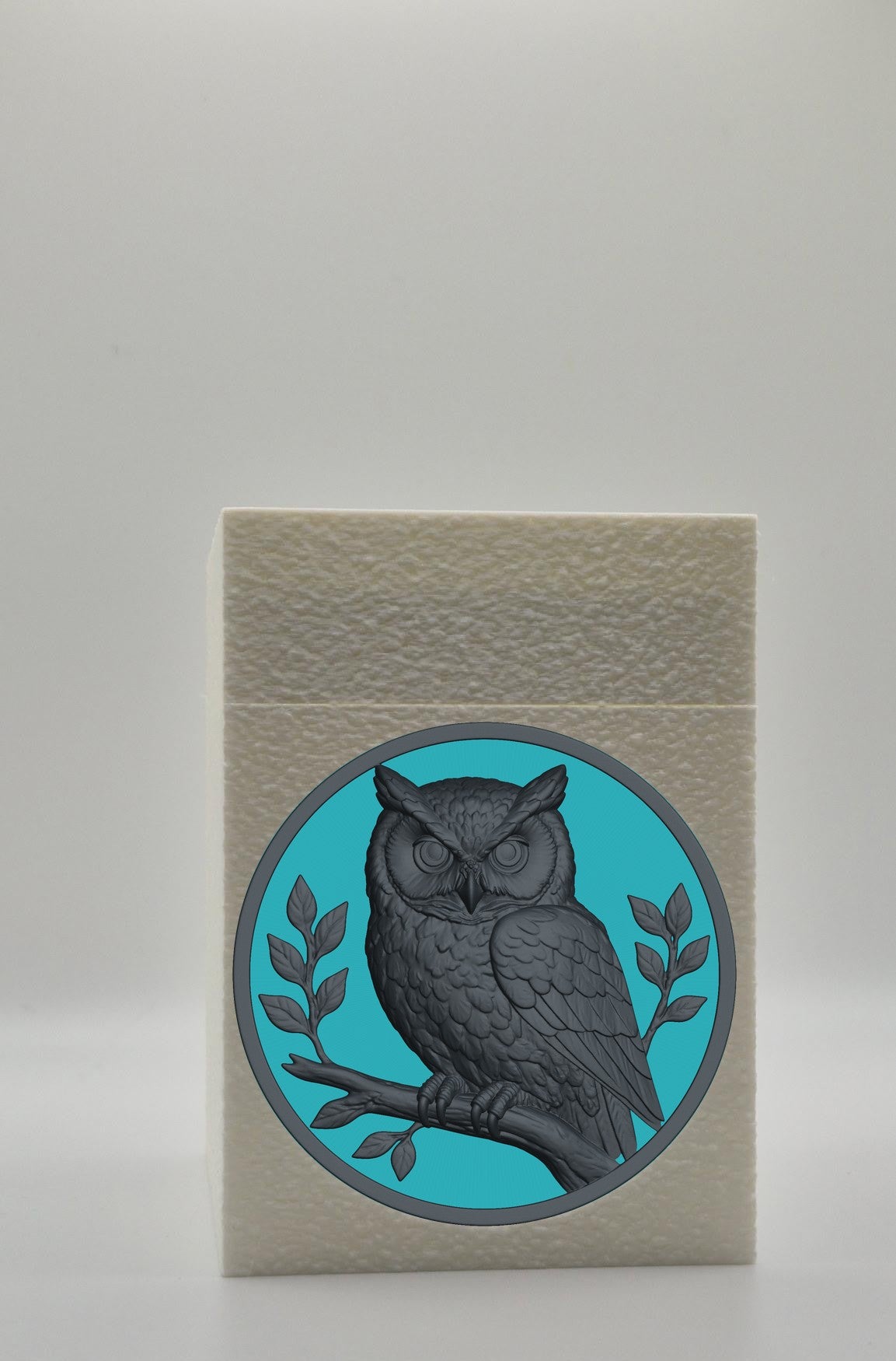 Owl Card Box — White
