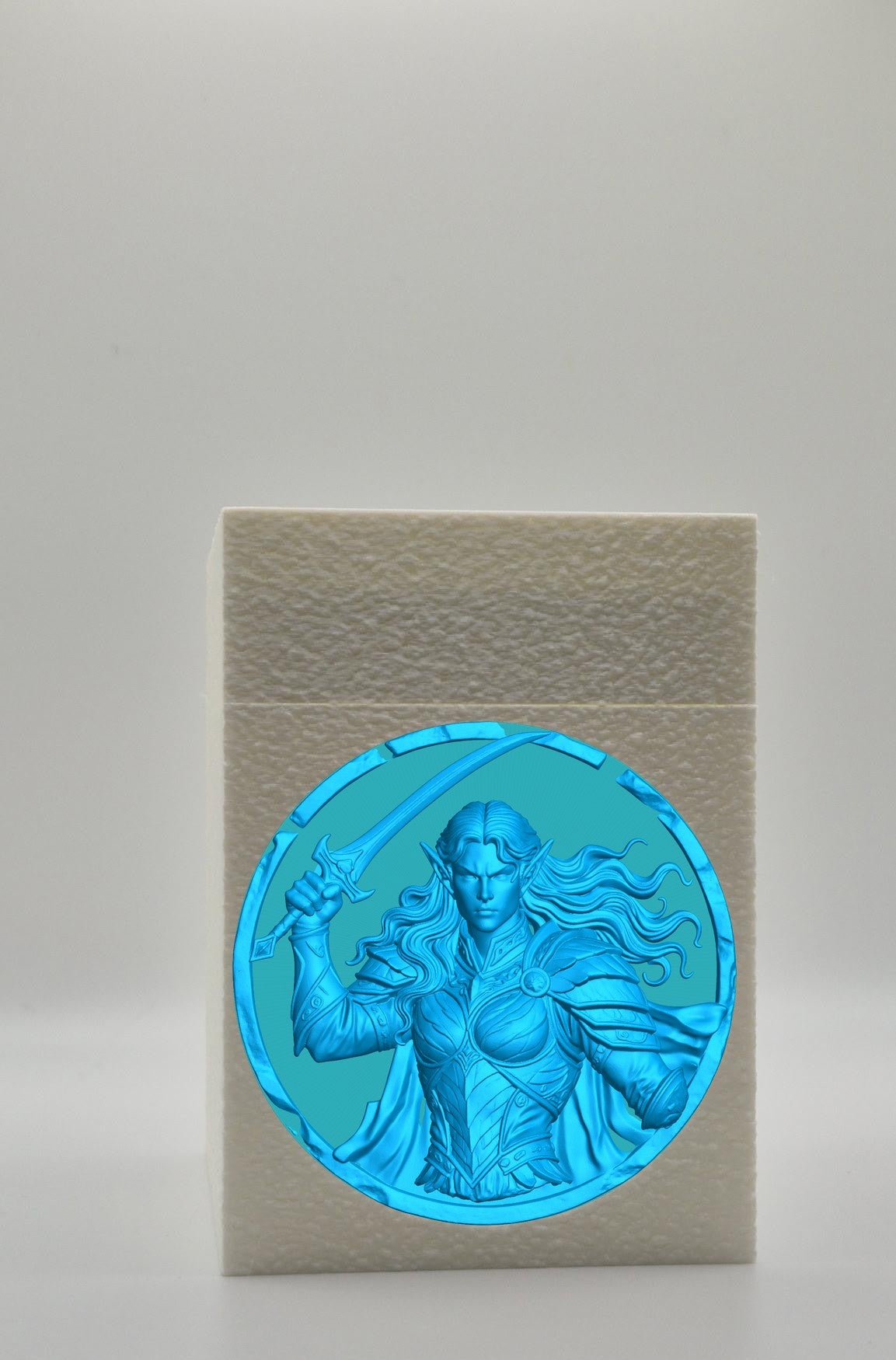 Elvish Warrior Card Box — White